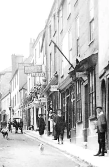 An archival view along Town Street